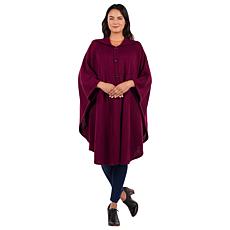 Patricia Nash Hooded Button-Up Cape
