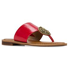 Patricia Nash Niki Leather Compass Medallion Sandal