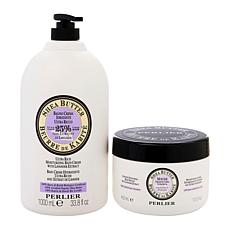 Perlier 2-piece Shea Butter & Lavender Bath & Body Set
