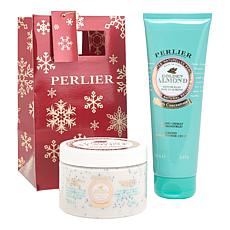 Perlier Body Cream and Shower Cream with Gift Bag - Golden Almond