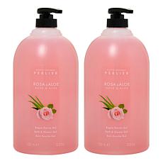 Perlier Rose and Aloe 1L Bath and Shower Gel 2-pack Auto-Ship®