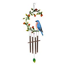 Plow & Hearth Metal Bird Hanging Wind Chime