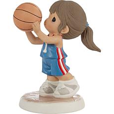 Precious Moments Take Your Best Shot Figurine- Med Skin, Dark Brn Hair
