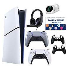 PS5 Slim Digital Console with Extra DualSense, Accessories & Voucher