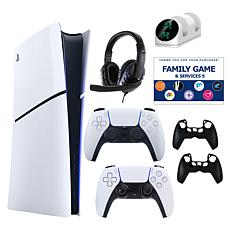 PS5 Slim Digital Console with Extra DualSense, Accessories & Voucher