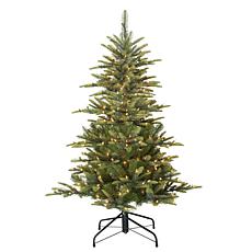 Puleo 4-1/2 ft. Pre-Lit Arctic Fir Artificial Christmas Tree