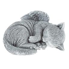 Pure Garden Pet Memorial Keepsake Statue - Sleeping Angel Cat