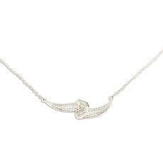 Radiance by Absolute 1.67ctw CZ Emerald Bypass Pendant Necklace