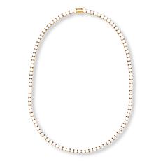 Radiance by Absolute™ 18" 4mm Round Magnetic Clasp Tennis Necklace