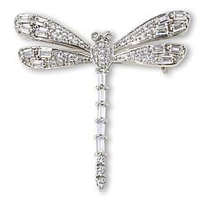 Radiance by Absolute™ 2.40ctw Simulated Diamond Dragonfly Pin/Pendant 