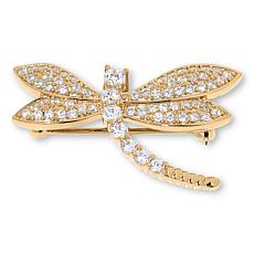 Radiance by Absolute™ 2.80ctw Simulated Diamond Dragonfly Brooch 
