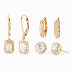 Radiance by Absolute™ 3-Piece CZ Earring Set