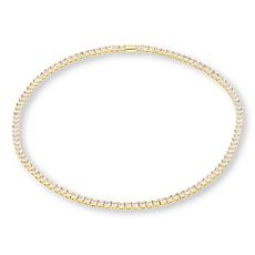 Radiance by Absolute™ 4mm Princess 20" Magnetic Tennis Necklace