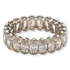 Radiance by Absolute™ 5.25ctw Sterling Silver Oval Eternity Ring