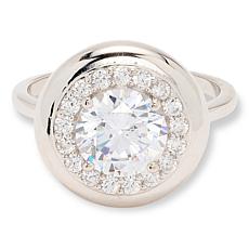 Radiance by Absolute™ 6.32ctw Framed Halo Circle Ring