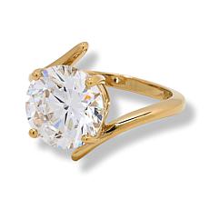 Radiance by Absolute™ 8.70ct Round Solitaire Bypass Ring