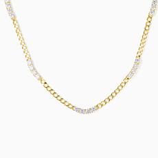 Radiance by Absolute Bezel Chain Link Necklace
