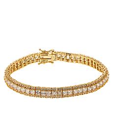 Radiance by Absolute™ Gold-Plated Princess and Round Tennis Bracelet