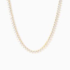 Radiance by Absolute Heart Cut Mag Closure Tennis Necklace