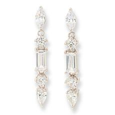 Radiance by Absolute™ Multi Shape CZ Sterling Silver Drop Earrings