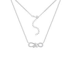 Radiance by Absolute™ Platinum-Plated Bow Drop Necklace
