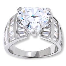 Radiance by Absolute™ Platinum-Plated Solitaire Ring