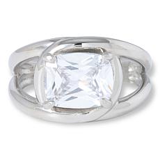 Radiance by Absolute™ Stainless Steel Cushion CZ Ring
