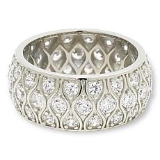 Radiance by Absolute™ Sterling Silver Triple Row Domed Band Ring