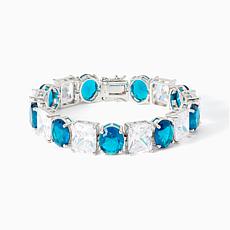 Radiance by Absolute™ White & Blue CZ Tennis Bracelet