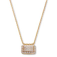 Radiance by Absolute™ x Katharine McPhee 1.25ctw Dog Tag Necklace