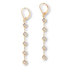 Radiance by Absolute™ x Katharine McPhee 1.85ctw Bezel Drop Earrings