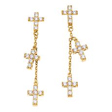 Radiance by Absolute™ x Katharine McPhee Layered Cross Earrings