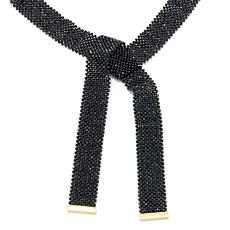 Rarities Black Spinel Gold-Plated Wrap Necklace