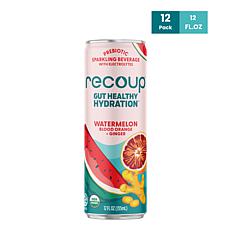 Recoup 12-pack Watermelon Blood Orange Organic Beverage with Ginger