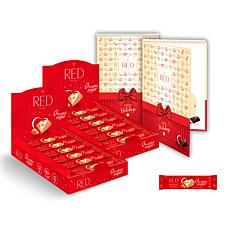 RED Grab & Go 24-pack Blonde Chocolate Bars w/Gift Box 