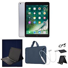 Refurbished 2018 Apple iPad 9.7" 128GB Wifi w/Stand & Accessories