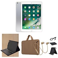 Refurbished 2018 Apple iPad 9.7" 32GB Wifi, Keyboard, Bluetooth Ear...