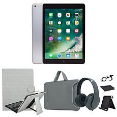 Refurbished 2018 Apple iPad 9.7" 32GB Wifi, Keyboard Case, Accessories