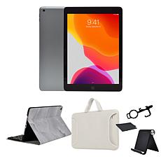 Refurbished Late 2019 Apple iPad 10.2" 32GB Wifi Bundle w/Case & Stand