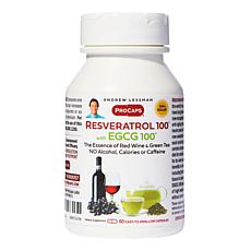 Resveratrol-100 EGCG-100 - 60 Capsules
