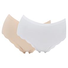 Rhonda Shear 2-pack Scalloped Leg Brief