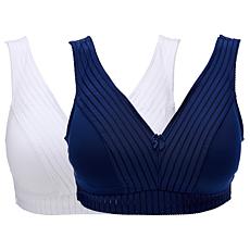 Rhonda Shear 2-pack Striped Pin-Up Bra