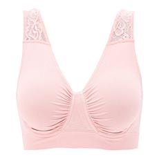 Rhonda Shear Seamless Bra with Lace