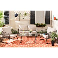 Safavieh Benjin 4-Piece Living Set - Beige, White