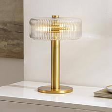 Safavieh Dua 17" Clear Brass Table Lamp
