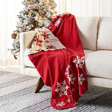 Safavieh Frosty Throw Blanket, Red