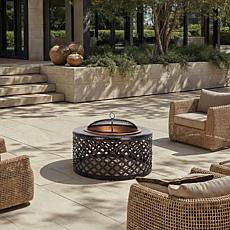Safavieh Jamaica Fire Pit with Screen, Grate and Poker