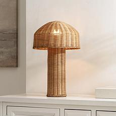 Safavieh Mikayla Natural Rattan Table Lamp 10.25" x 16.25"