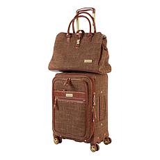 Samantha Brown Vintage 2-piece Tweed Luggage Set