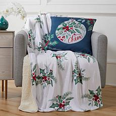 Sara B. Hung with Cheer Throw and Pillow Set